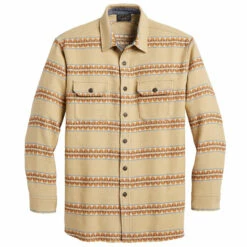 Pendleton Driftwood Shirt - Tan Pinto Mountains