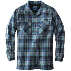 Pendleton Fitted Board Shirt - Beach Boys Blue Original Surf Plaid