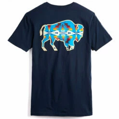 Pendleton Tucson Bison Graphic Tee - Midnight Navy/Multi