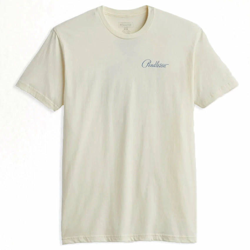 Pendleton Chief Joseph Graphic Tee - Natural/Light Blue - Image 2