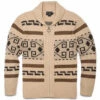 Pendleton Original Westerley Cardigan - Tan/Brown