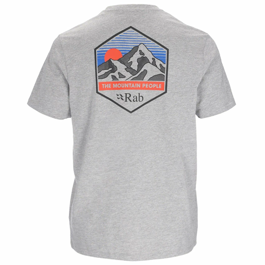 Rab Men's Stance Mountain Peak Tee - Grey Marl
