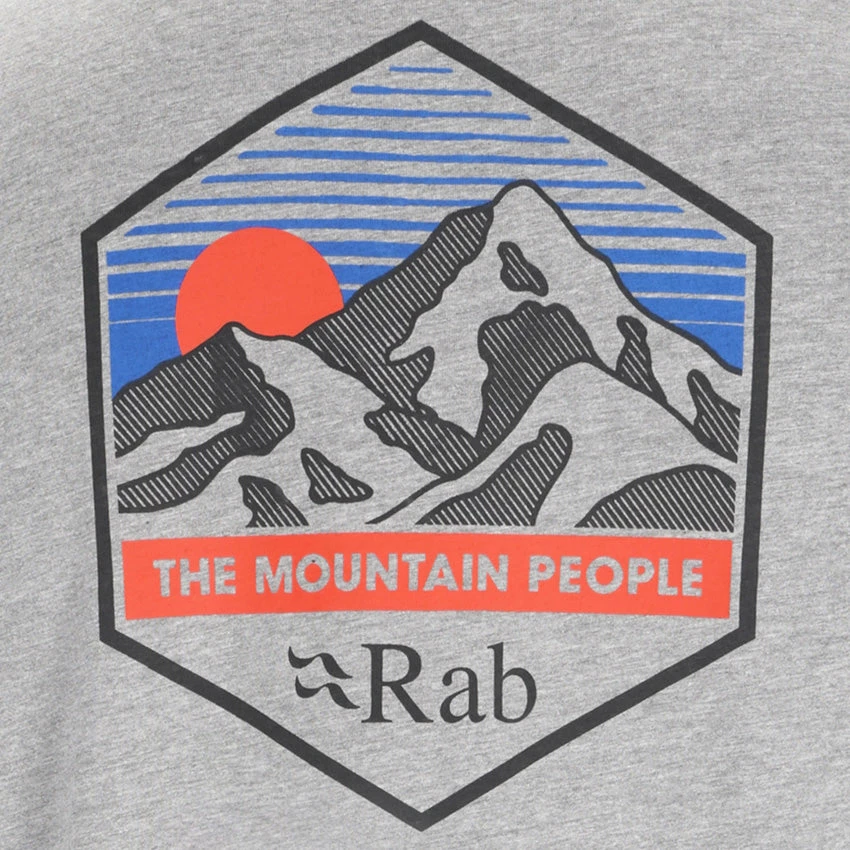 Rab Men's Stance Mountain Peak Tee - Grey Marl - Image 2