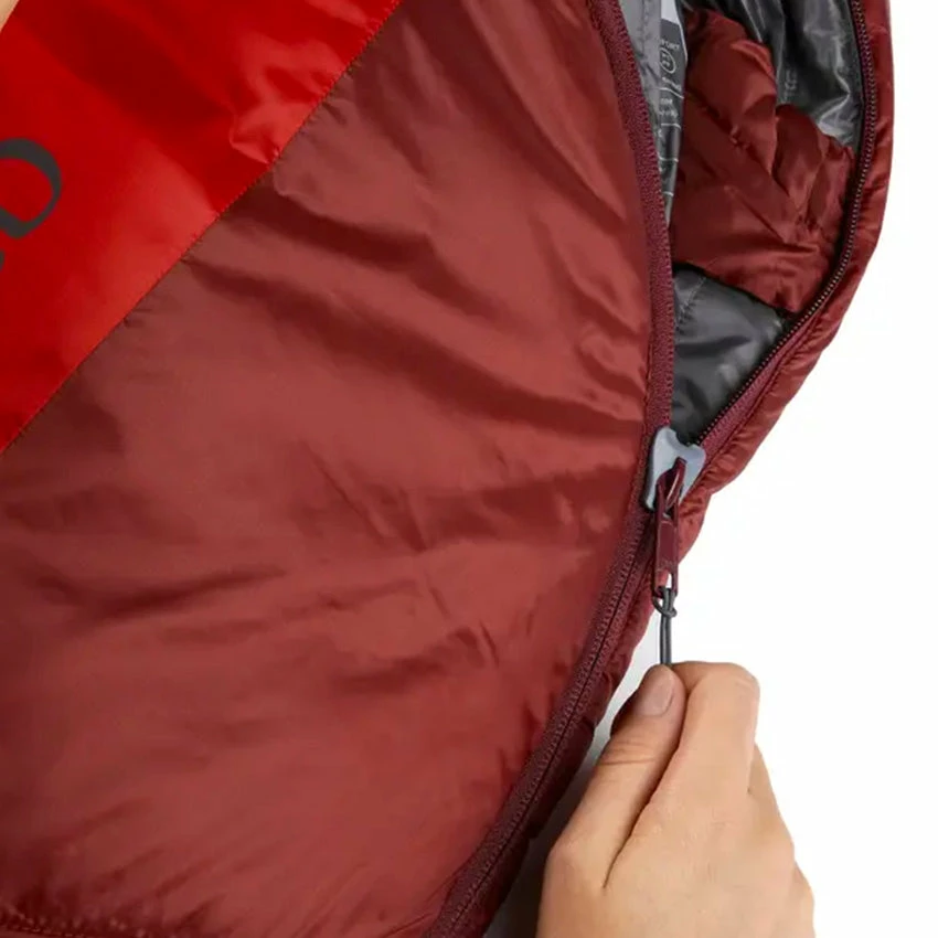 Rab Women's Solar Eco 3 Sleeping Bag - Left Zip - Ascent Red - Image 4