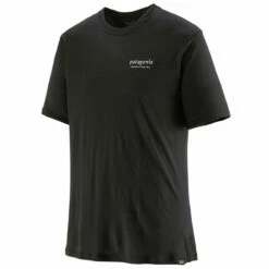Patagonia Men's Capilene Cool Merino Graphic Shirt - Heritage Header: Black