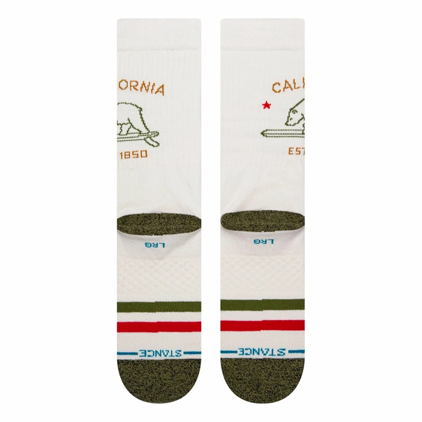STANCE California Republic 2 Socks - Off White - Image 3