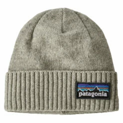 Patagonia Brodeo Beanie - P-6 Logo: Drifter Grey